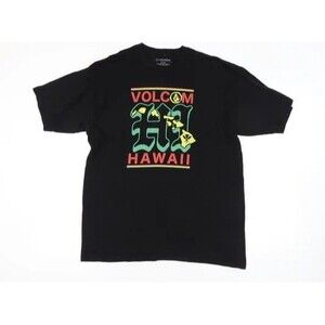 Volcom Hawaii Men's 100% Cotton Reggae Colors Hawaiian Islands Graphic T-Shirt M